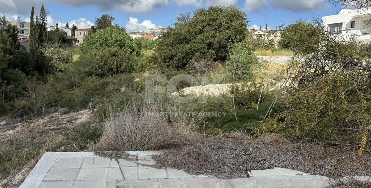 Residential Plot for Sale in Konia, Paphos – Sea Views, Green Area, Prime Location