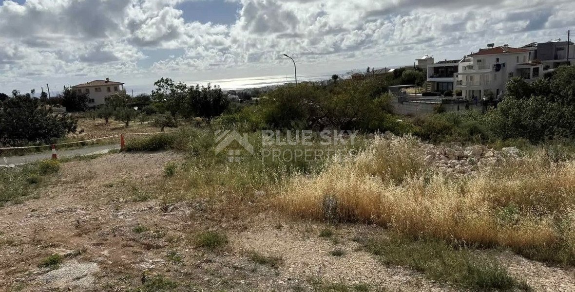 Residential Plot for Sale in Konia, Paphos – Sea Views, Green Area, Prime Location