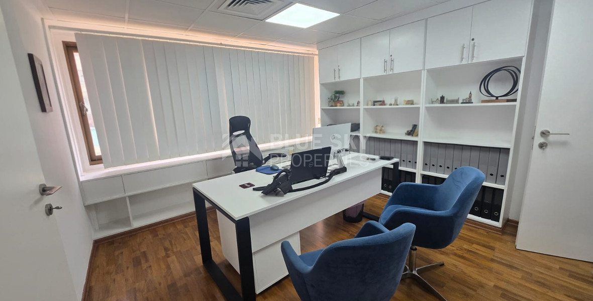 Spacious Office for Rent in Limassol City Centre – 300m from the Beach, Excellent Condition