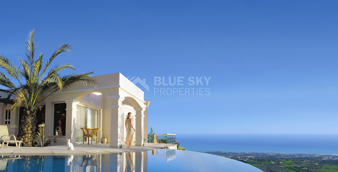 Experience elegant Mediterranean five bedroom living in Tala, Kamares, with exclusive freehold villas, sea views, private pools, and a vibrant lifestyle in scenic Paphos.