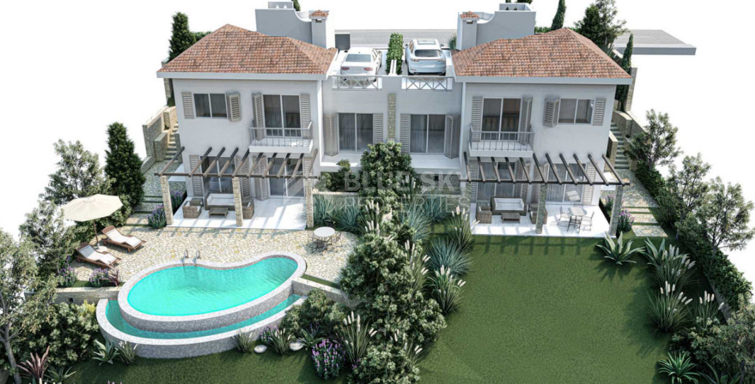 Experience elegant Mediterranean five bedroom living in Tala, Kamares, with exclusive freehold villas, sea views, private pools, and a vibrant lifestyle in scenic Paphos.