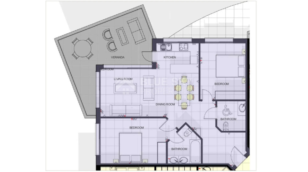 High-End Coastal Living: Spacious two bedroom apartment near Paphos Amenities