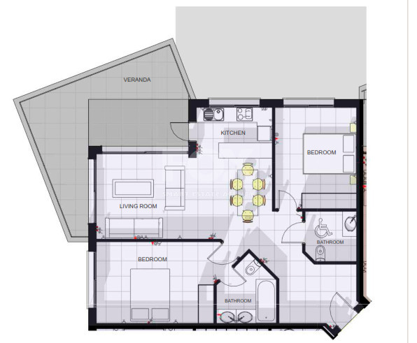 Luxury Mediterranean two bedroom Homes for Sale,  Near the Coast | Contemporary Hilltop Residences with Gardens & Pools