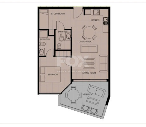 Elegant Mediterranean one Bedroom Apartment Plus Study in Chloraka Coastline area | Modern Hilltop Residence with Beautiful Gardens & Communal Pools
