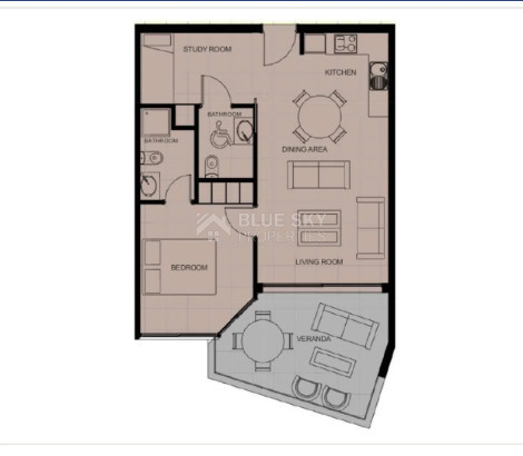 Elegant Mediterranean one Bedroom Apartment Plus Study in Chloraka Coastline area | Modern Hilltop Residence with Beautiful Gardens & Communal Pools