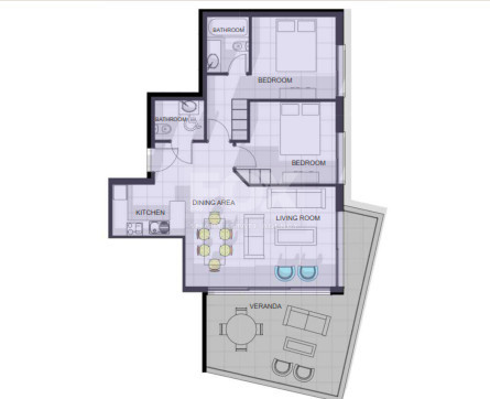 Two Bedroom Coastal Apartment in Chloraka, Paphos | Contemporary Design & Prime Location, for Sale