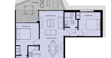 Modern two Bedroom Apartment in Chloraka, Paphos | Terrace, Gardens & Mediterranean Style for sale