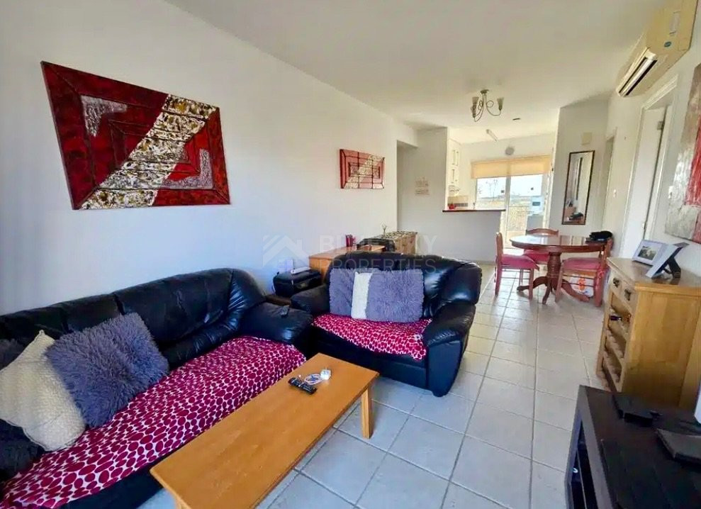 For rent Two-Bedroom Penthouse with Roof Garden & Sea View in Mandria, Paphos