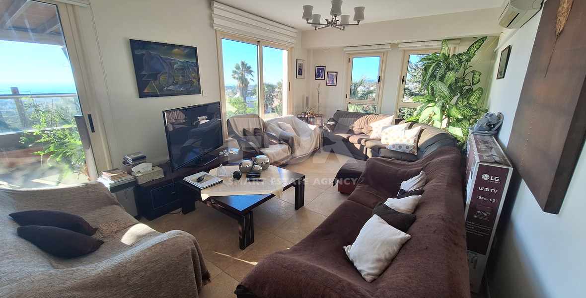 Spacious Three Bedroom Apartment with Sea View Mesa Chorio, Paphos for rent