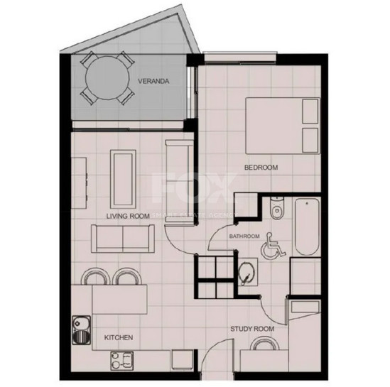 Luxury one Bedroom + Study Apartment Near the Coast | Modern Hilltop Community with Gardens & Pools