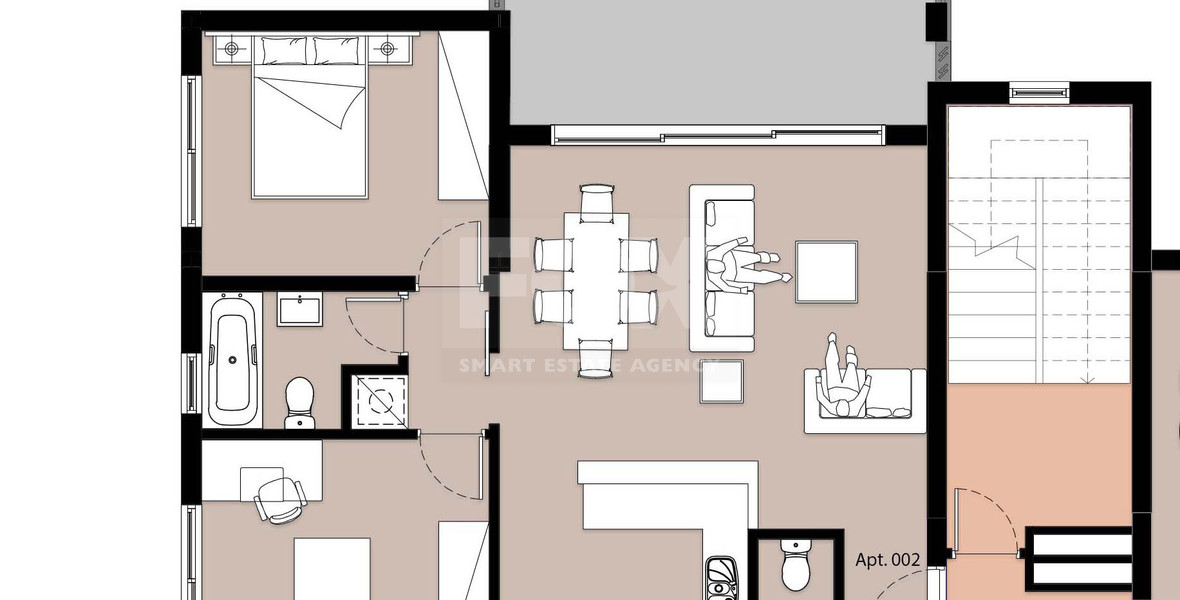 Spacious Two Bedroom Apartment for sale in Panthea Area