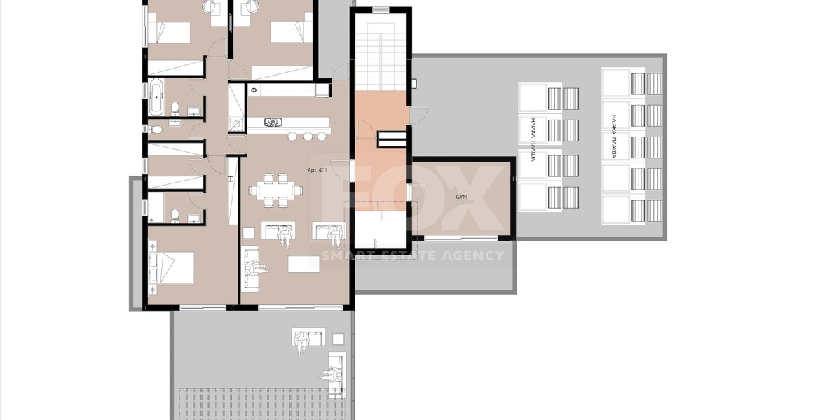 Spacious Three Bedroom Penthouse for sale in Panthea Area