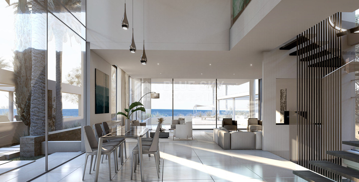 Luxury six bedroom Beachfront Villas in Peyia , Paphos  for sale  – Coastal Lifestyle & Modern Amenities