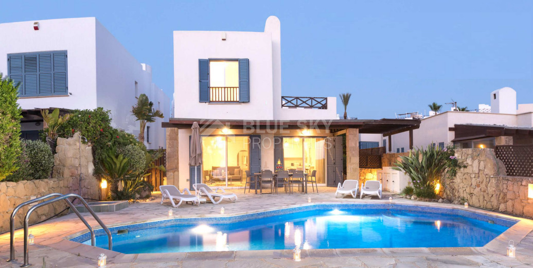 Luxury three Bedroom Seafront Villa in Paphos,  with Private Pool for sale
