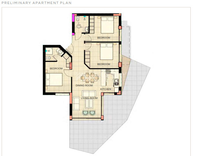 Three Bedroom Coastal Apartment in Chloraka, Paphos | Contemporary Design & Prime Location, for Sale