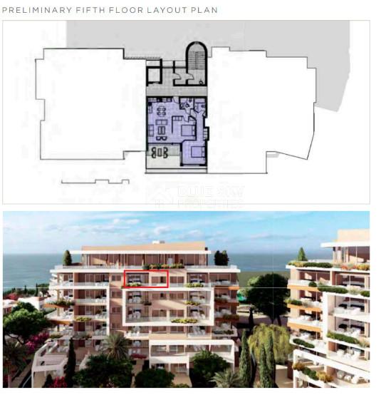 Luxury three Bedroom, two Bathroom Apartment in Chloraka, Paphos for sale