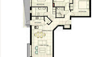 Luxury three Bedroom, two Bathroom Apartment in Chloraka, Paphos for sale