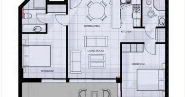 Luxury two Bedroom, two Bathroom Apartment in Chloraka, Paphos for sale