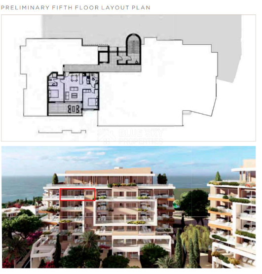 Luxury two Bedroom, two Bathroom Apartment in Chloraka, Paphos for sale