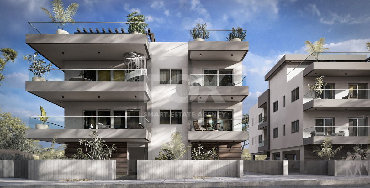 Three Bedroom Top Floor Apartment with Roof Garden for sale in Erimi