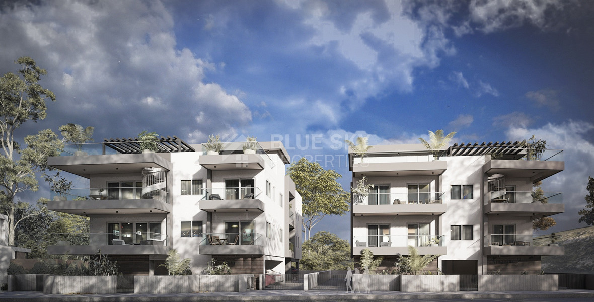 Three Bedroom Top Floor Apartment with roof garden for sale in Erimi