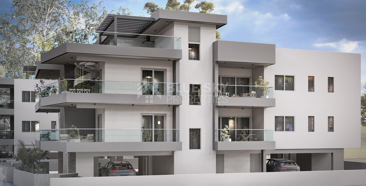 Three Bedroom Top Floor Apartment with roof garden for sale in Erimi