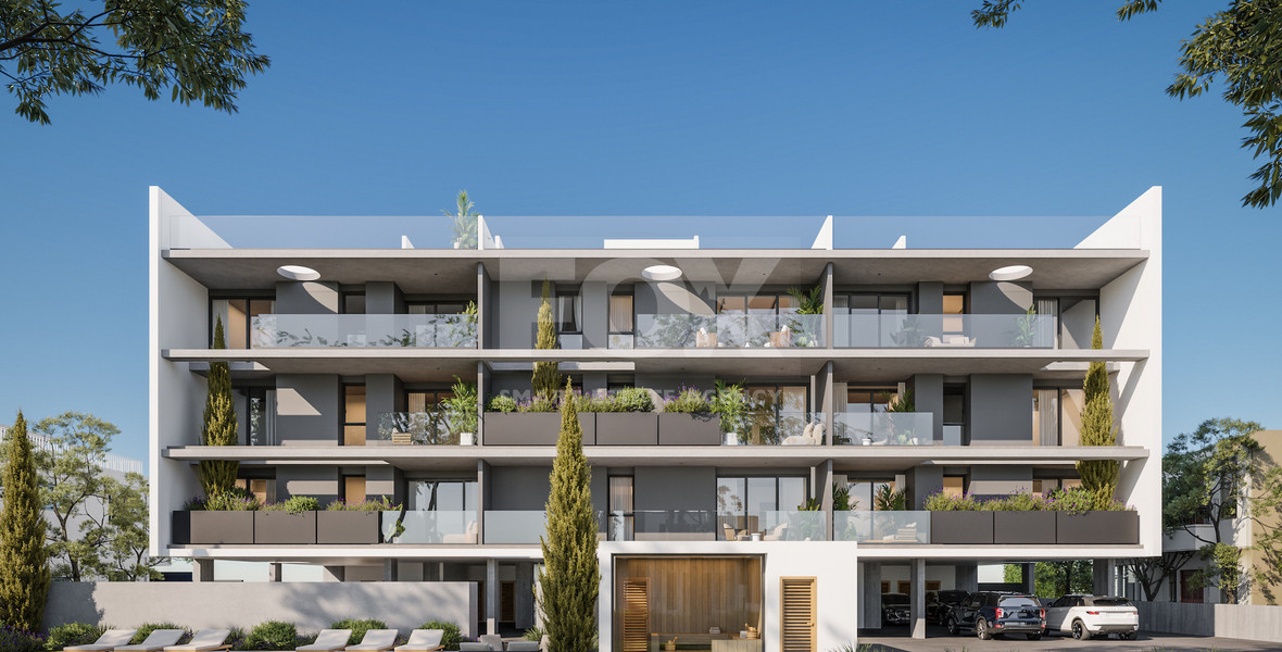 Stylish 2-Bedroom Penthouse with Private Roof Garden in Agios Athanasios, Limassol