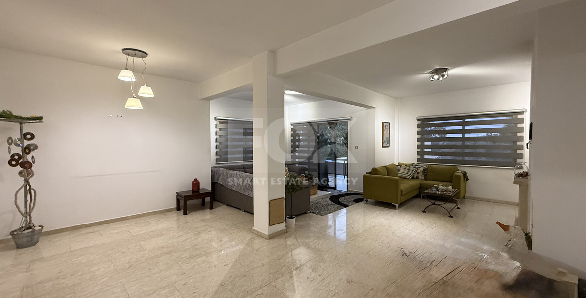 FOR SALE UPPER LEVEL THREE BEDROOM APARTMENT  WITH GARAGE, IN OMONOIA AVENUE OPPOSITE GREEN AREA