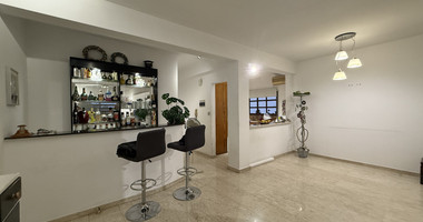 FOR SALE UPPER LEVEL THREE BEDROOM APARTMENT  WITH GARAGE, IN OMONOIA AVENUE OPPOSITE GREEN AREA