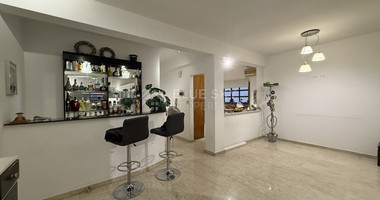FOR SALE UPPER LEVEL THREE BEDROOM APARTMENT  WITH GARAGE, IN OMONOIA AVENUE OPPOSITE GREEN AREA