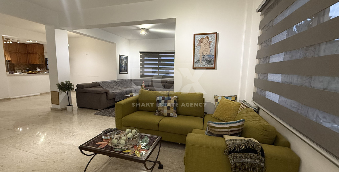 FOR SALE UPPER LEVEL THREE BEDROOM APARTMENT  WITH GARAGE, IN OMONOIA AVENUE OPPOSITE GREEN AREA