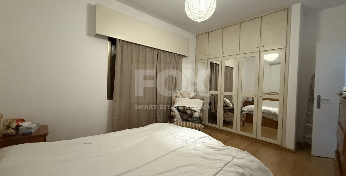 FOR SALE UPPER LEVEL THREE BEDROOM APARTMENT  WITH GARAGE, IN OMONOIA AVENUE OPPOSITE GREEN AREA