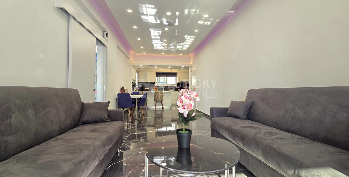 Elegant and Sunny Sea View Two Bedroom Luxury Apartment for Rent in Neapoli Limassol