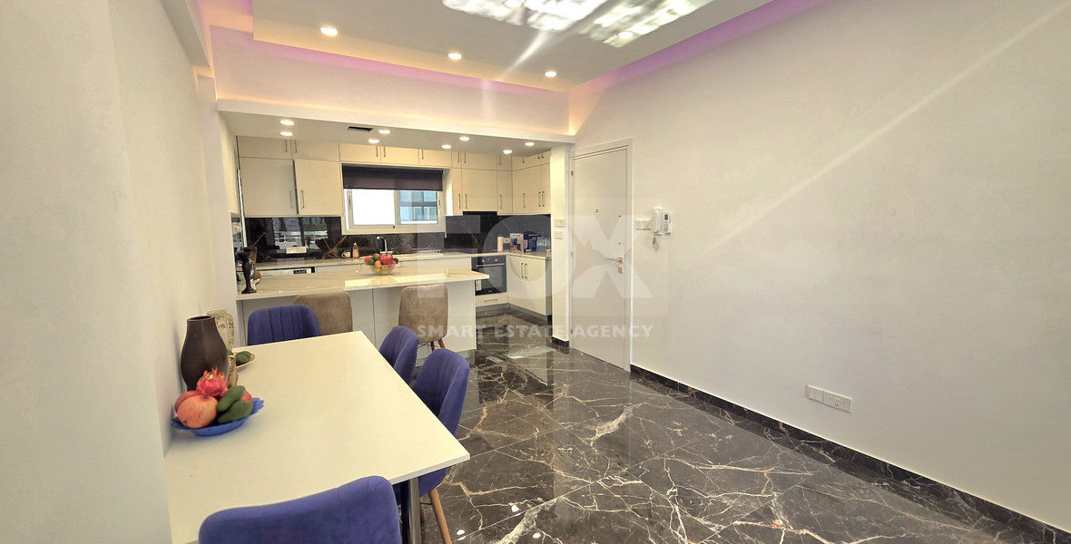 Elegant and Sunny Sea View Two Bedroom Luxury Apartment for Rent in Neapoli Limassol