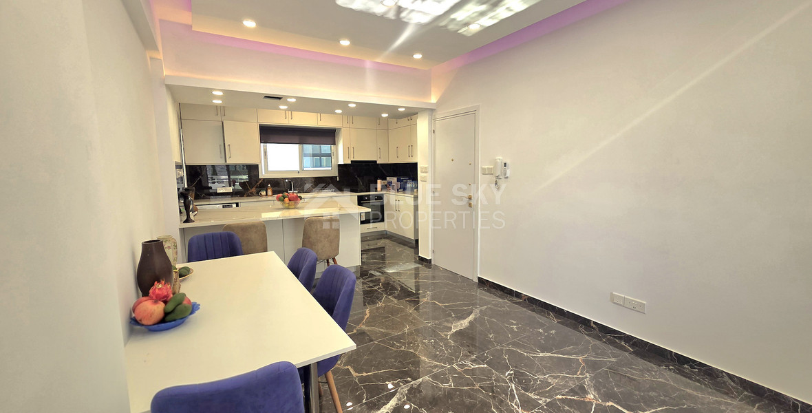 Elegant and Sunny Sea View Two Bedroom Luxury Apartment for Rent in Neapoli Limassol