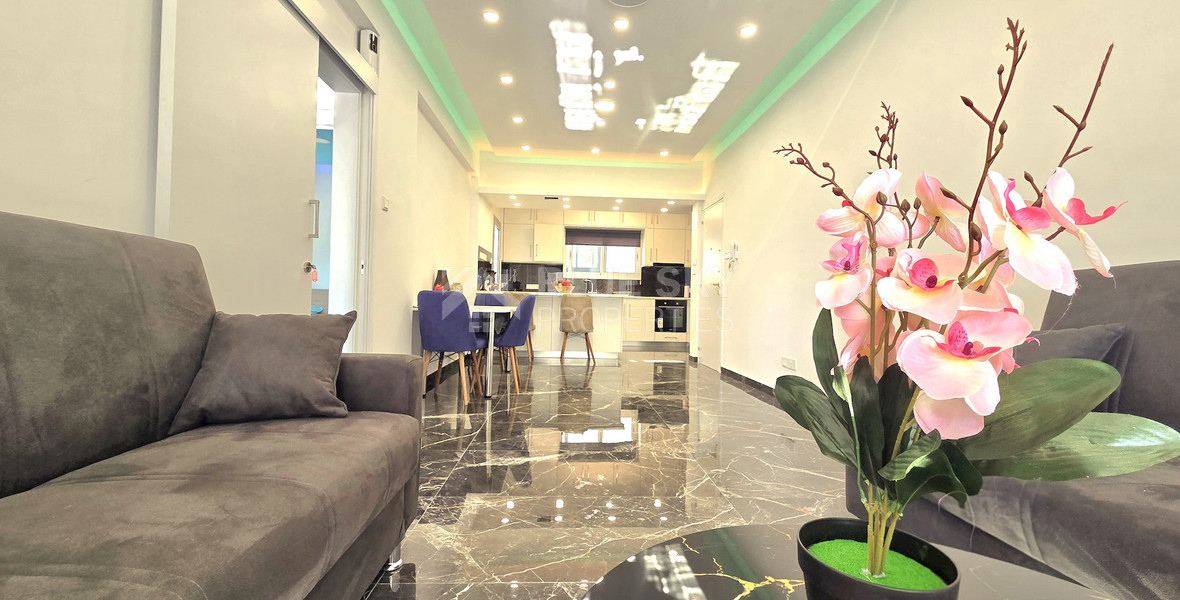 Elegant and Sunny Sea View Two Bedroom Luxury Apartment for Rent in Neapoli Limassol