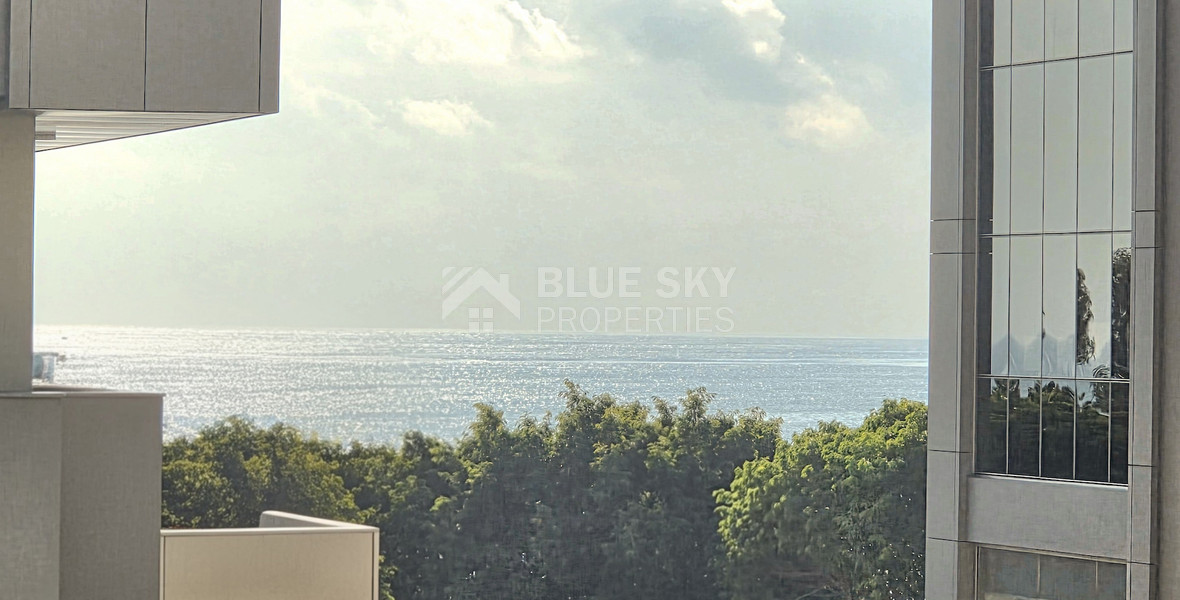 Elegant and Sunny Sea View Two Bedroom Luxury Apartment for Rent in Neapoli Limassol