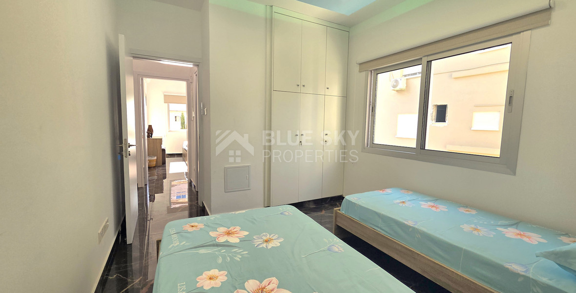 Elegant and Sunny Sea View Two Bedroom Luxury Apartment for Rent in Neapoli Limassol