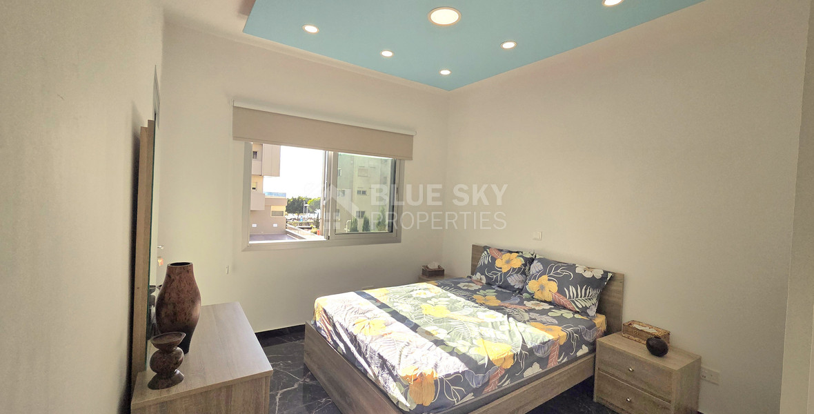 Elegant and Sunny Sea View Two Bedroom Luxury Apartment for Rent in Neapoli Limassol