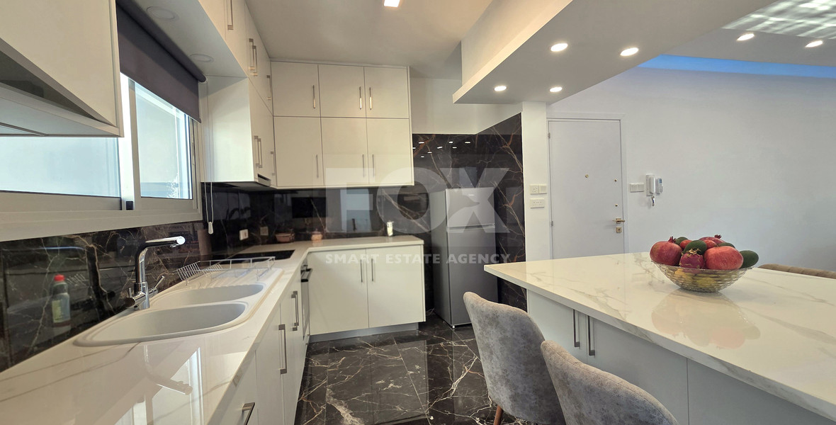 Elegant and Sunny Sea View Two Bedroom Luxury Apartment for Rent in Neapoli Limassol