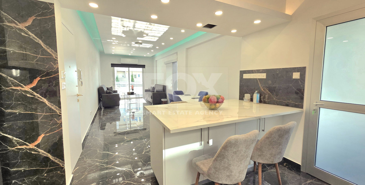 Elegant and Sunny Sea View Two Bedroom Luxury Apartment for Rent in Neapoli Limassol