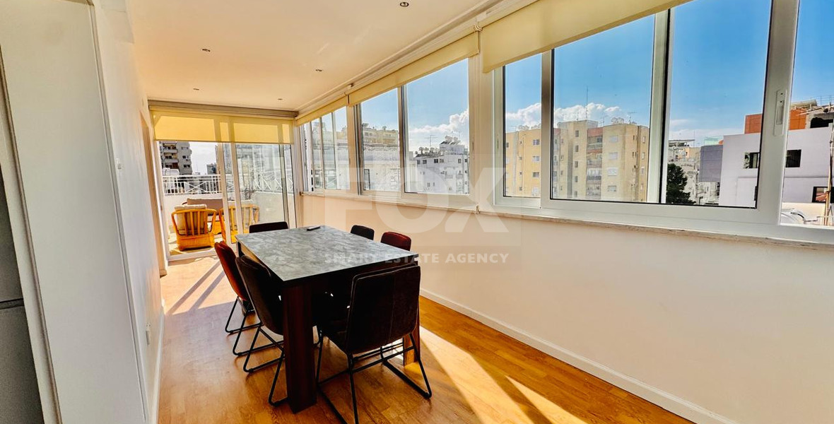 For Rent: Fully Renovated & Furnished Three-Bedroom Penthouse in Neapoli, Limassol