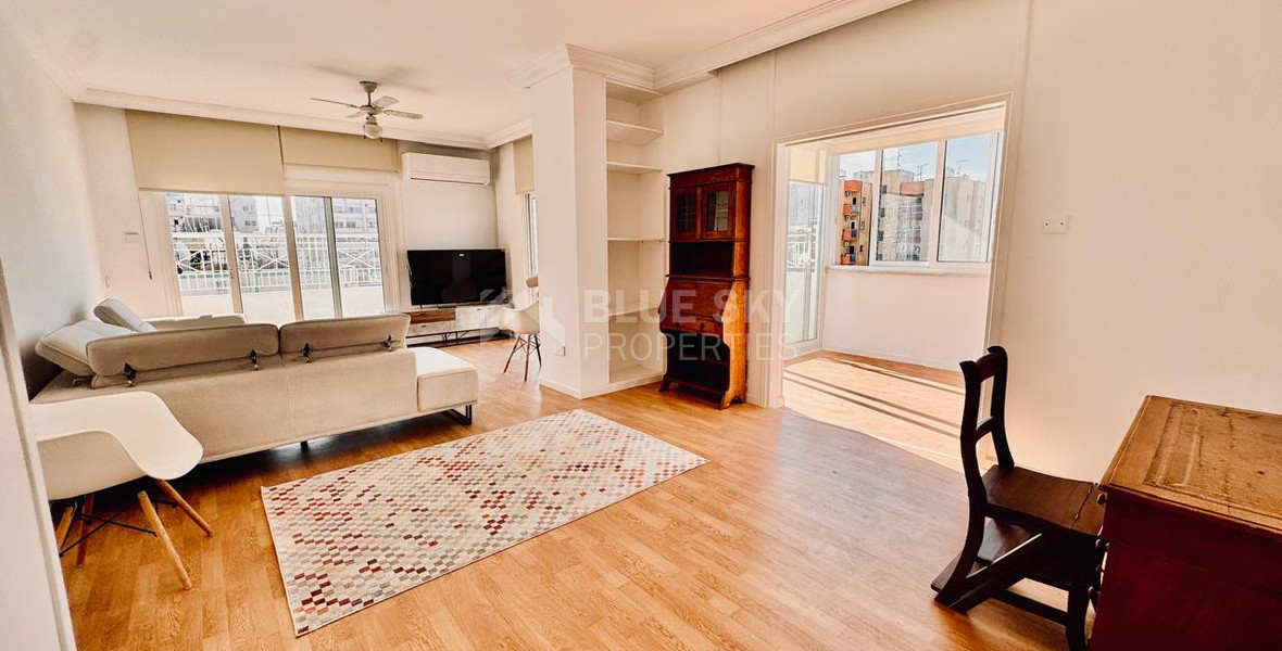 For Rent: Fully Renovated & Furnished Three-Bedroom Penthouse in Neapoli, Limassol