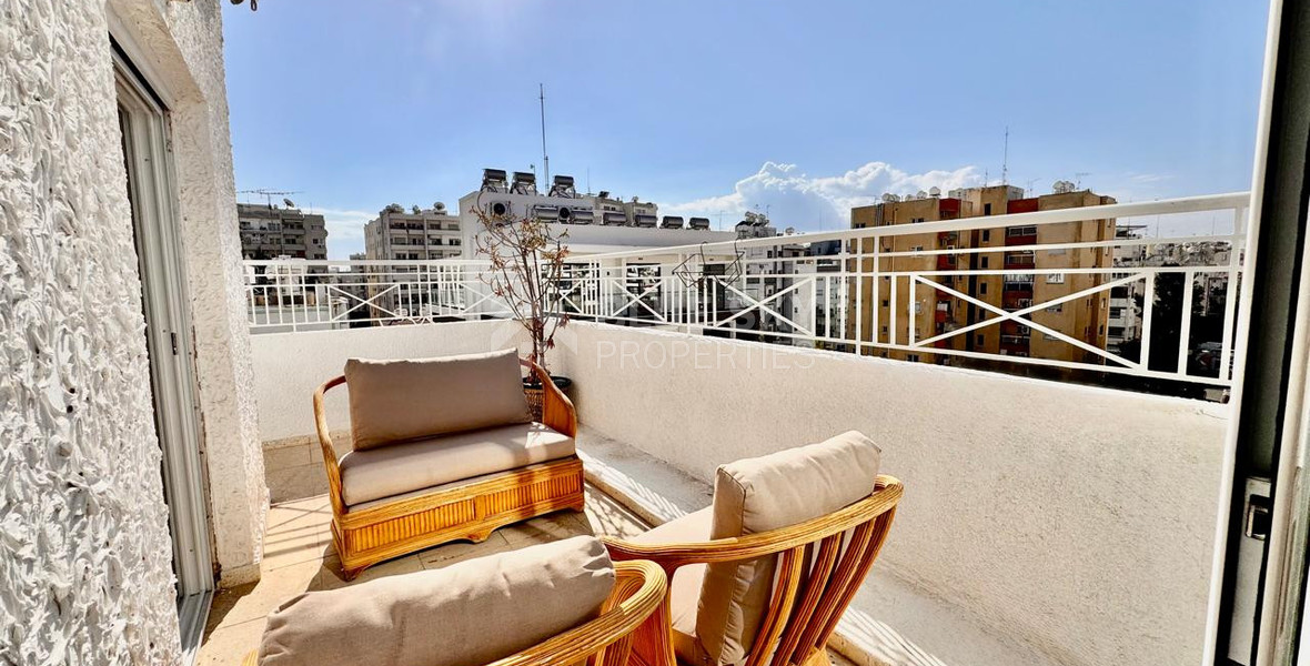 For Rent: Fully Renovated & Furnished Three-Bedroom Penthouse in Neapoli, Limassol