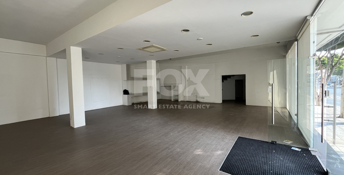 For Rent 600m2 Shop with Huge Parking Lot on Top Spot on Makariou