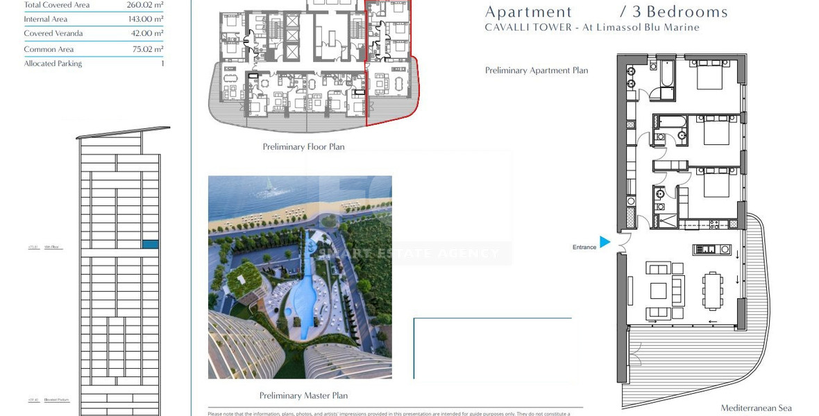 Elegant Seafront Living in Limassol – Spacious Three-Bedroom Residence for sale close to Limassol Marina