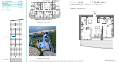 Elegant Seafront Living in Limassol – Spacious Two-Bedroom Residence for sale close to Limassol Marina