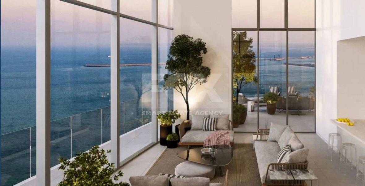 Elegant Seafront Living in Limassol – Spacious Two-Bedroom Residence for sale close to Limassol Marina