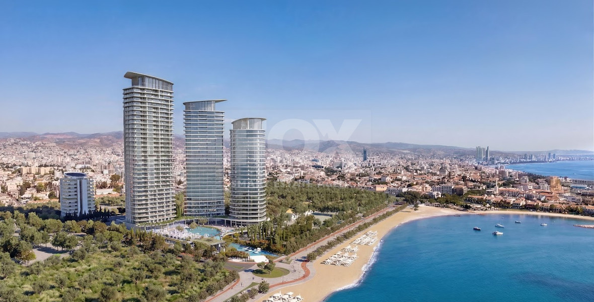 Elegant Seafront Living in Limassol – Spacious Two-Bedroom Residence for sale close to Limassol Marina