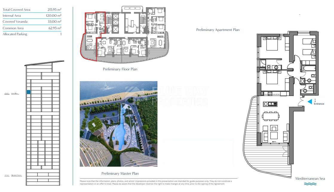 Luxury Beachfront Three Bedroom Apartment for Sale in Limassol Marina– Seafront Living